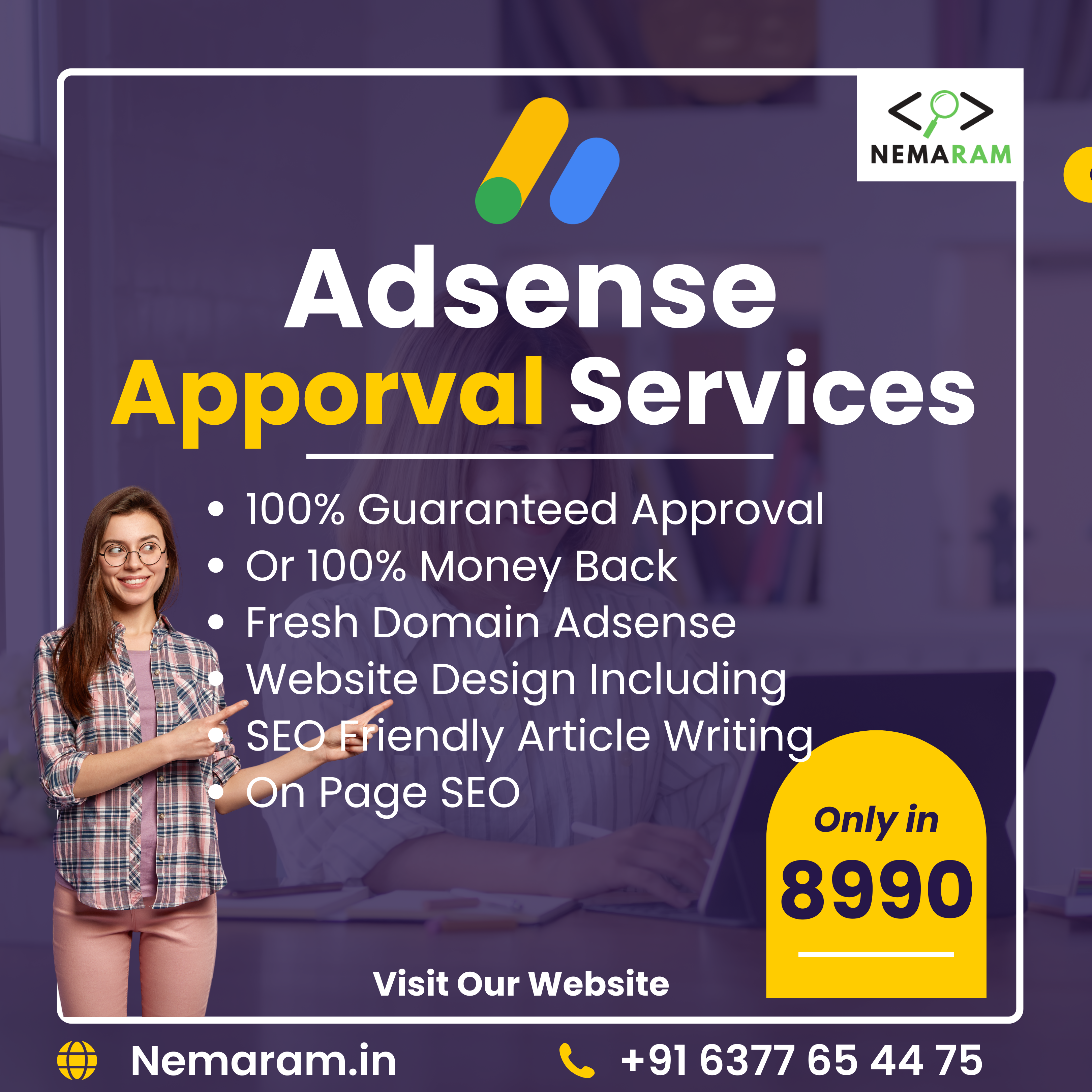 Adsense Apporval Service by Nemaram